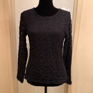 Kate Hill Essentials Jet Black Top Size Medium
